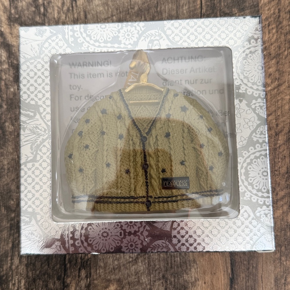 Fearless Cardigan Ornament Taylor Swift Christmas Ornament Holiday Swiftmas Gift